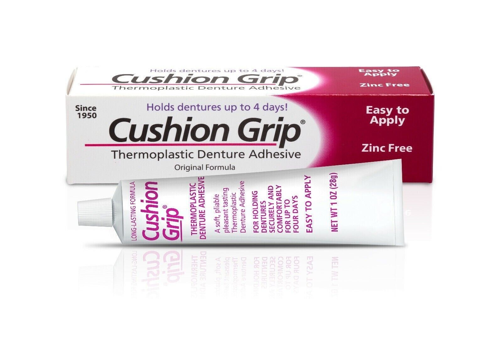Cushion Grip Soft Pliable Thermoplastic For Refitting Dentures 1 Oz (12 Pack)NEW