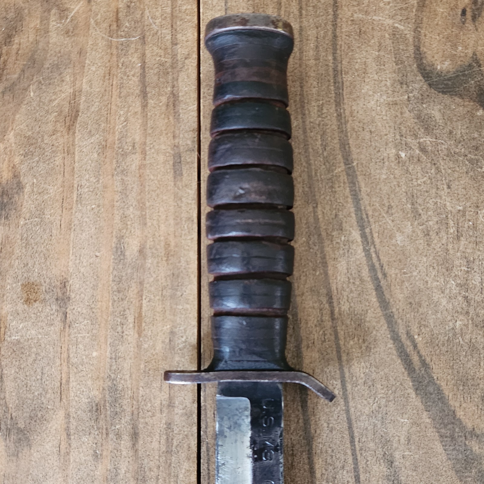 Vtg U.S. M3 Case 1943 Fighting Knife w/ U.S. M6 1943 L&C Leather Sheath FJA