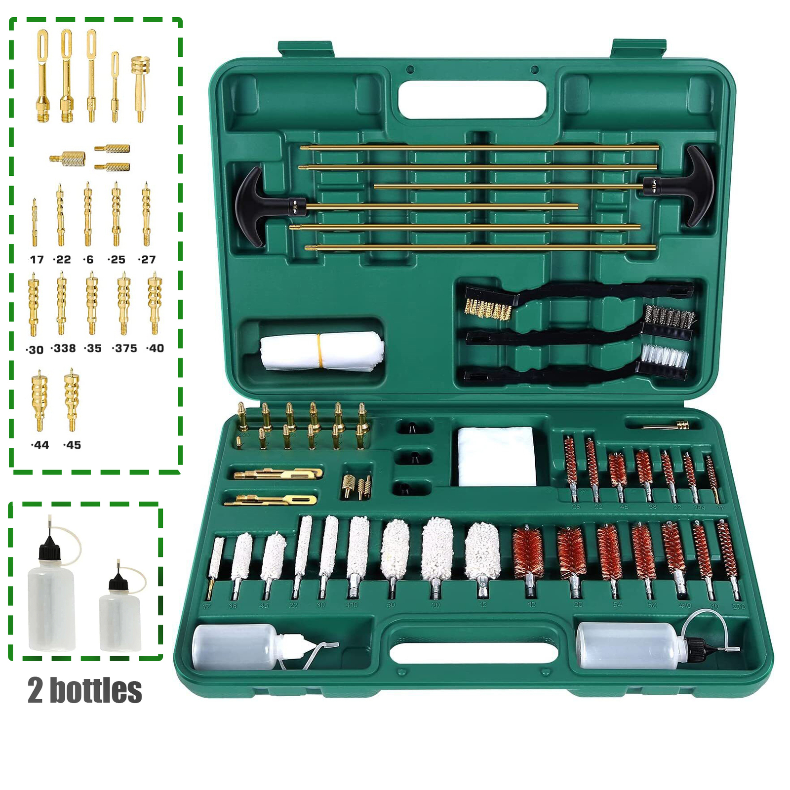 Universal Gun Cleaning Kit for Rifle Pistol Shotgun Muzzleloader for any Caliber