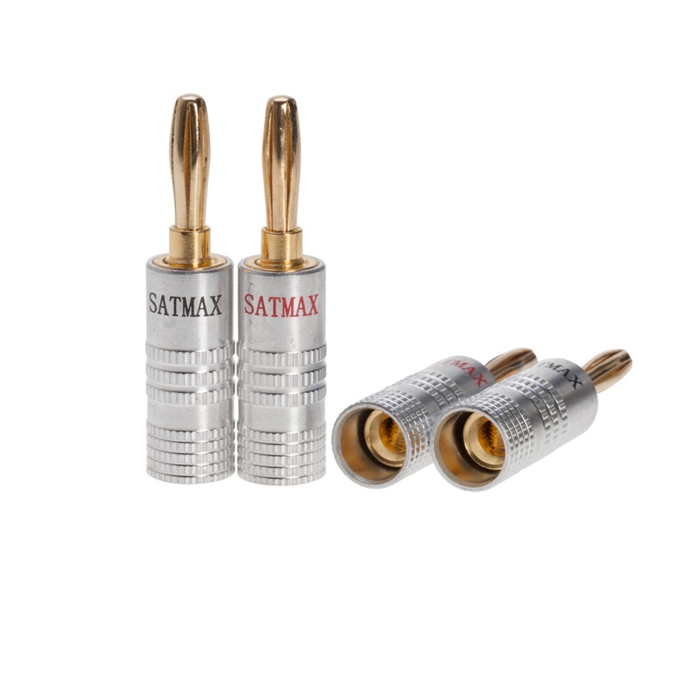 Banana Plug Dual Screw 24K Gold Plated Speaker Wire Jack Connector Multi-Pck LOT