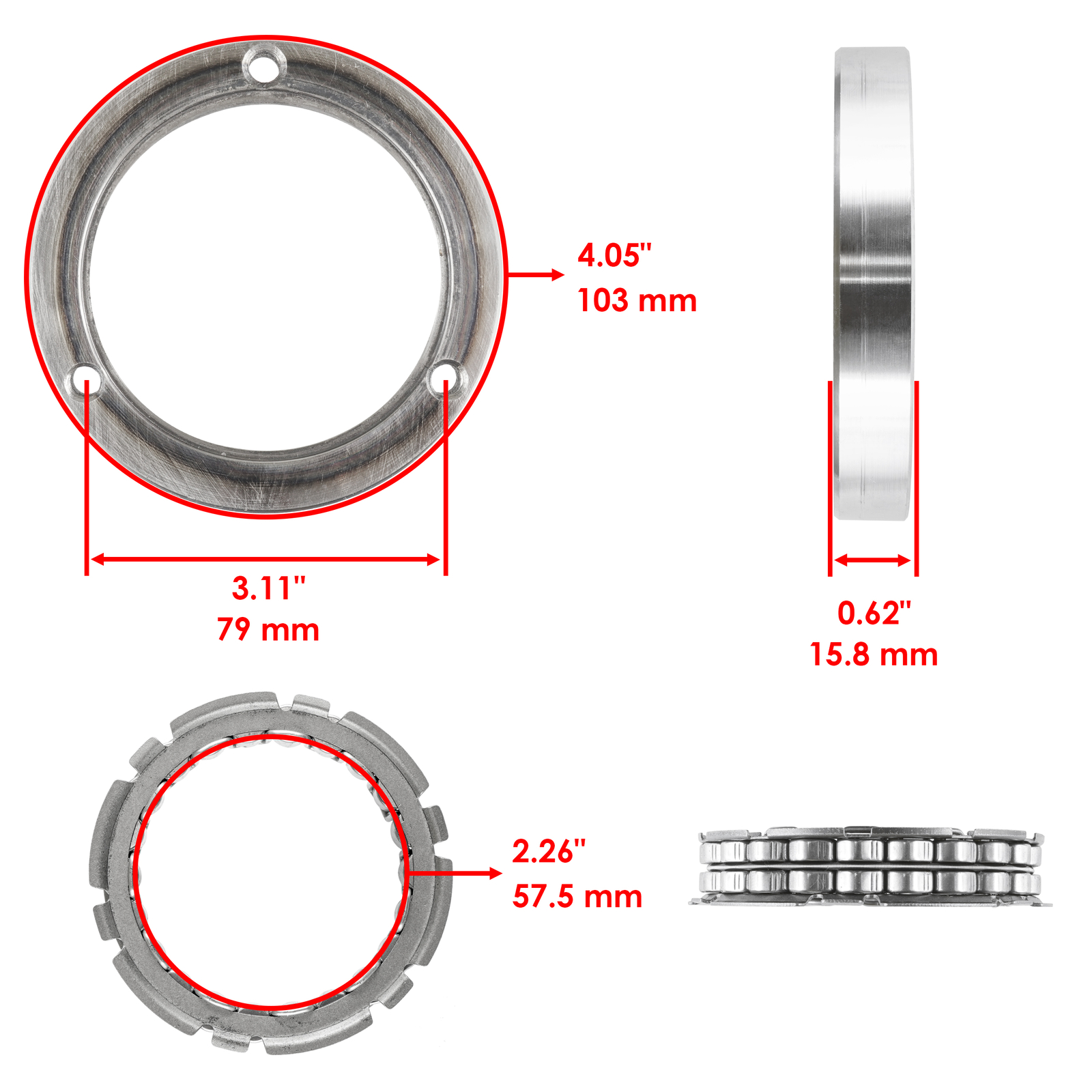 Starter Clutch One Way Bearing W/Gasket for Yamaha Raptor 700 YFM700 2006-2017