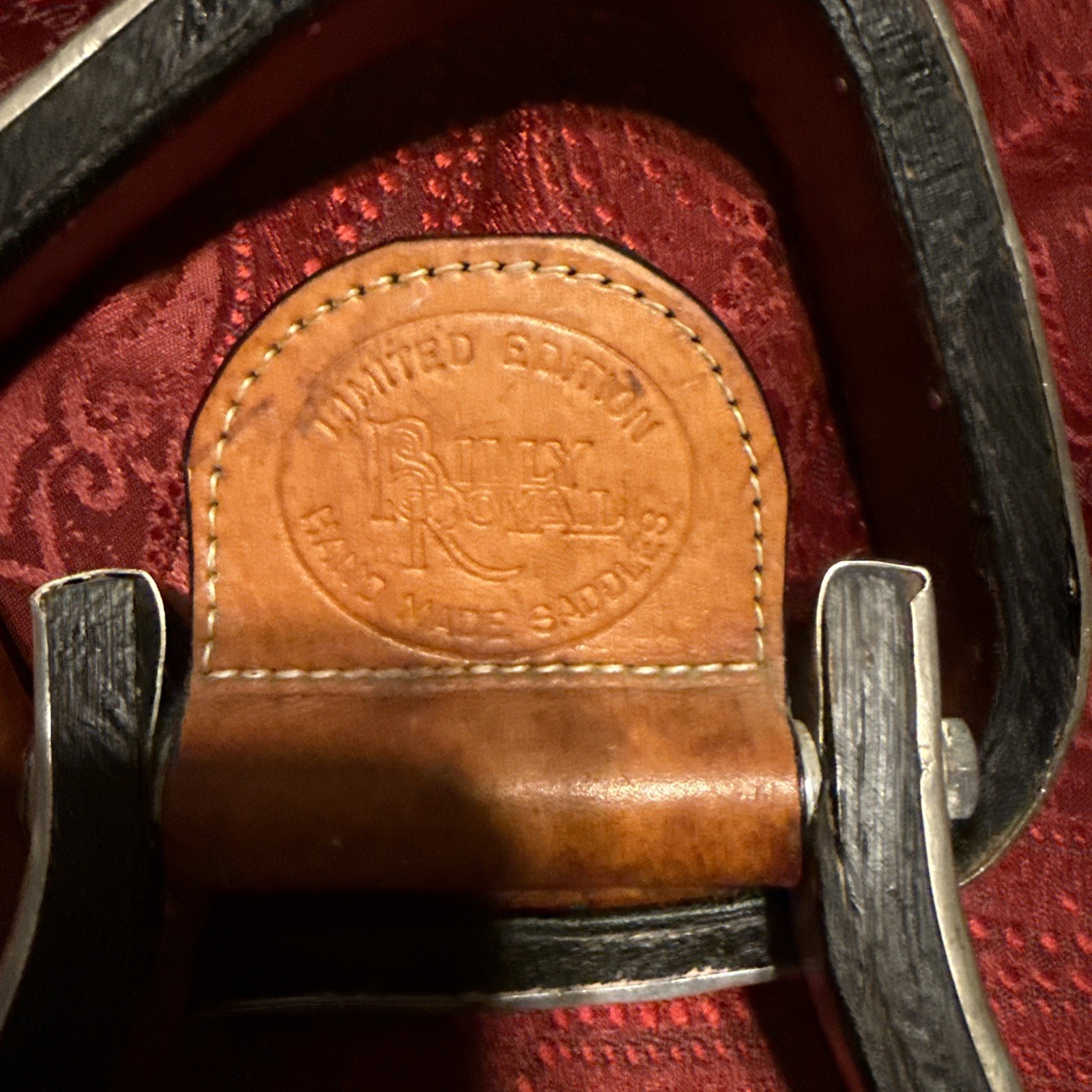 Billy Royal Marked Engraved Sterling silver Western Saddle Stirrups 1.5 inch