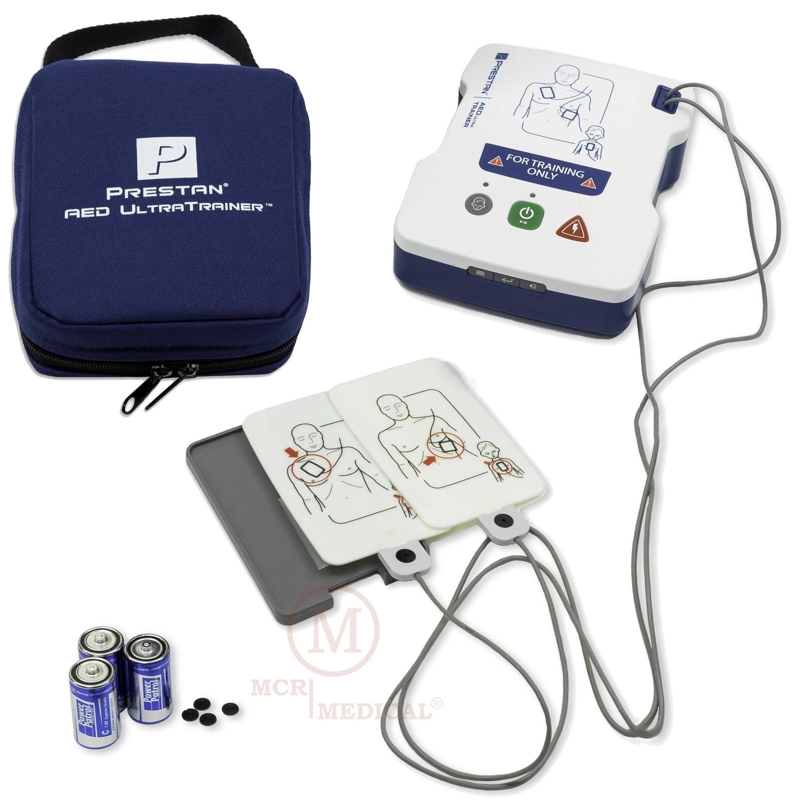 CPR Training Kit w/ Prestan Ultralite Manikin w/ feedback, and AED UltraTrainer