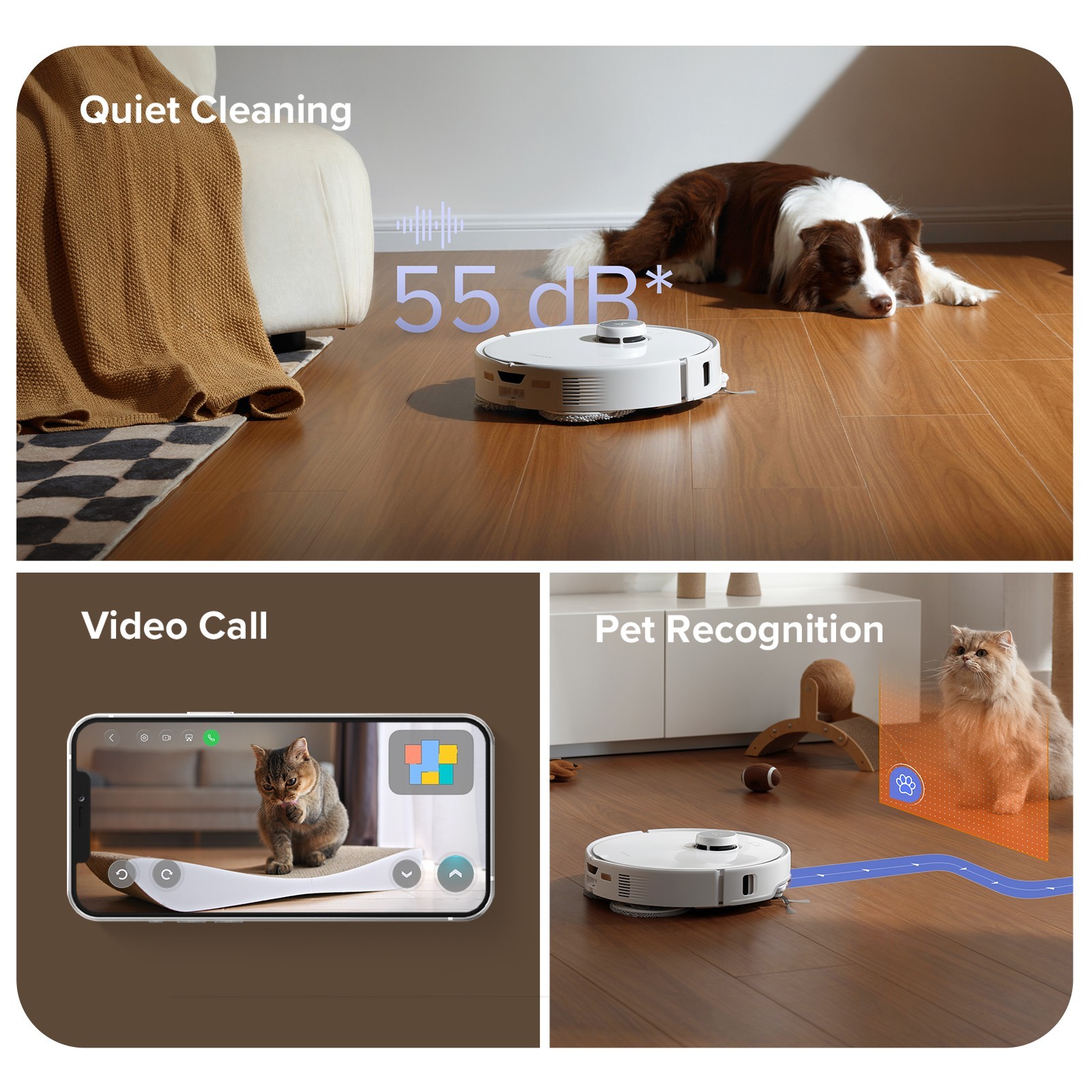 Roborock Qrevo Curv Vacuum&Mop,18500Pa,Zero-Tangling,FlexiArm Tech - Refurbished