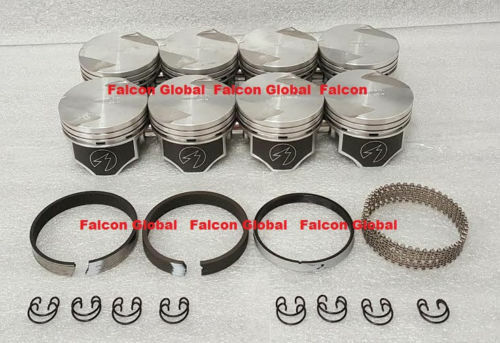 ENGINE Kit w/Flat Top Pistons+CAST Rings+Timing+Gaskets for Ford 351 Cleveland