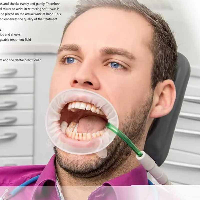 Ivoclar Optragate Dental O Shape 3D Mouth Opener Lip Cheek Retractor Latex Adult