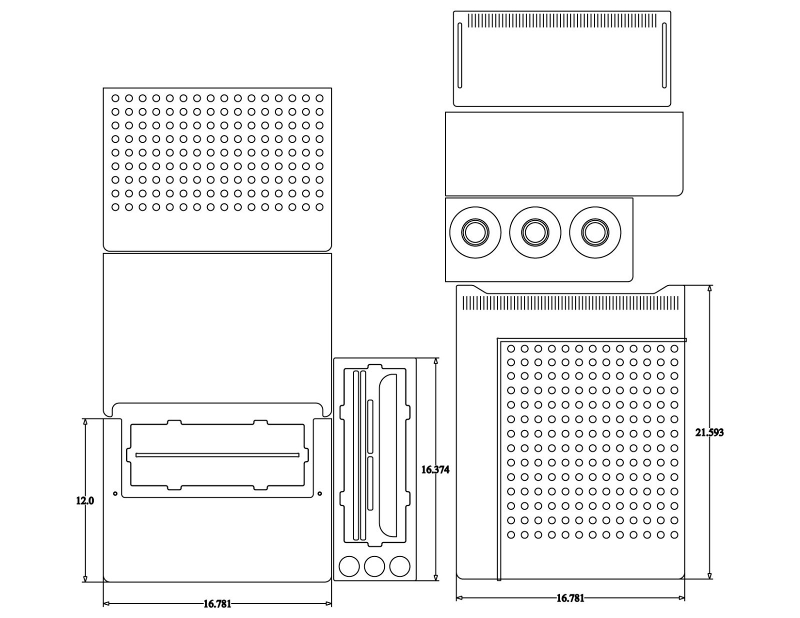 REFUGIUM KIT - Custom 75 Gallon 5 Chamber ezBuild Ultimate Adjustable Sump Kit