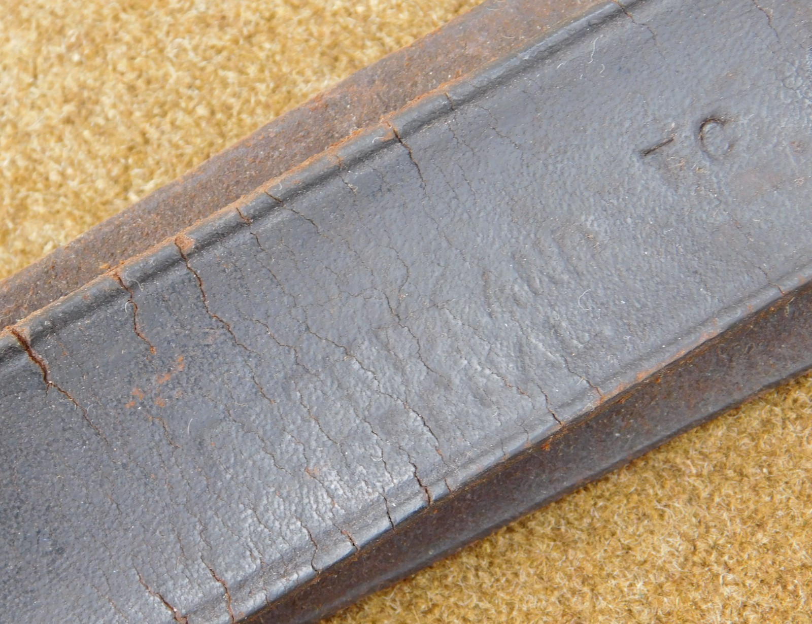 ORIGINAL SPANISH AMERICAN WAR U.S. ARMY MODEL 1886 CANTEEN WITH LEATHER SLING