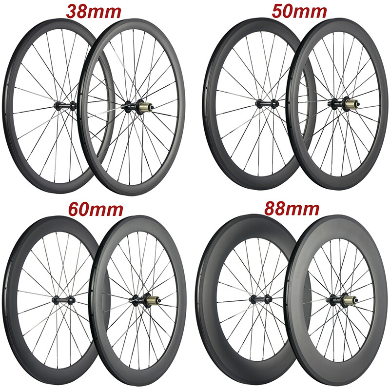 Super Light R13 Carbon Bicycle Wheelset 38/50/60/88mm Clincher Road Bike Wheels
