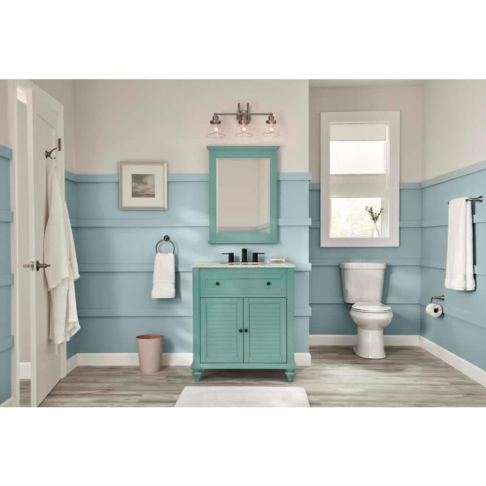 Glacier Bay N2316 Dual Flush Elongated Toilet 1.1/1.6 GPF, White Seat Included