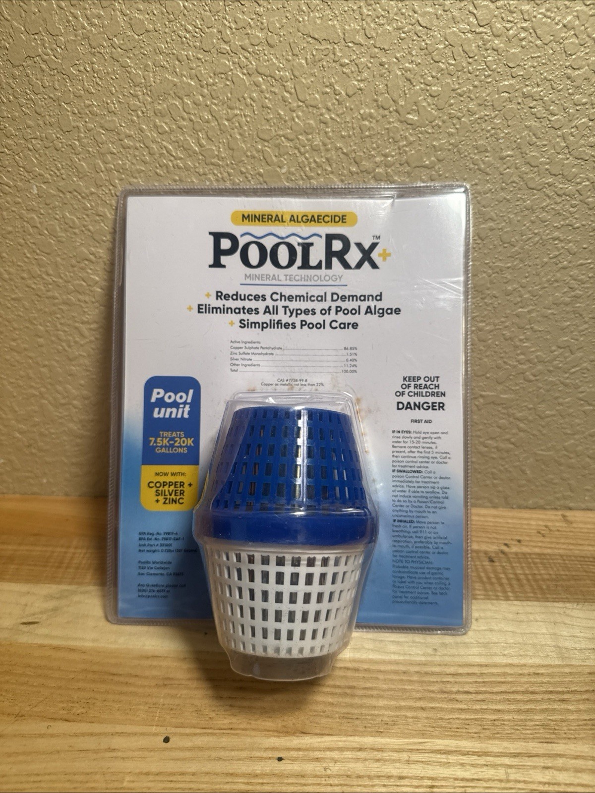 Pool R-X Blue Pool Unit 7.5K-20K Gallons 6 Months 331001 - New/Sealed
