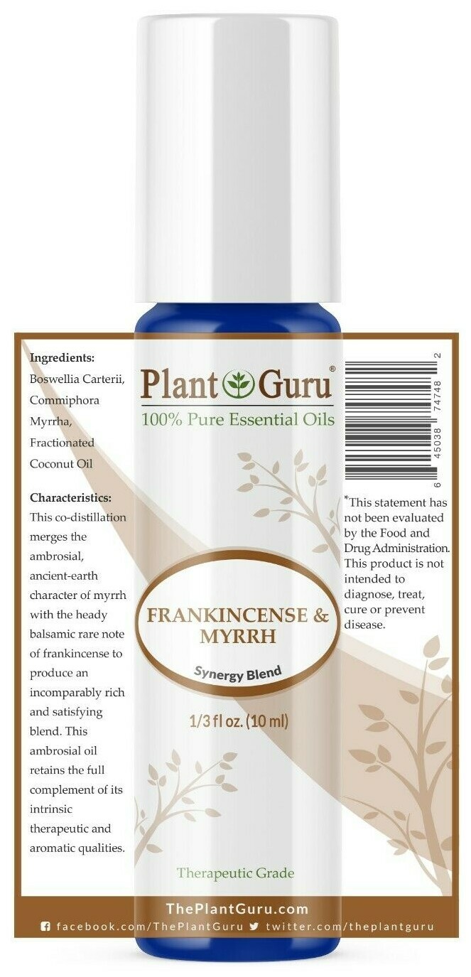 Frankincense And Myrrh Essential Oil Roll On Pure Therapeutic Grade Anointing