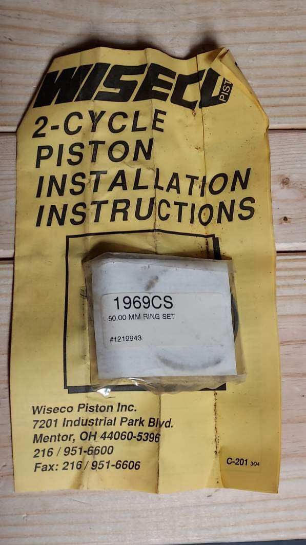 88-92 Yamaha YZ80 Wiseco Piston +.080 Over Size