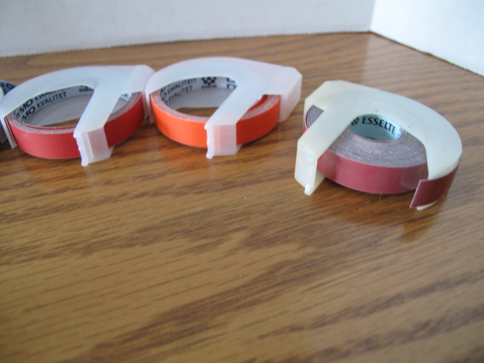 Vintage DYMO Embossing Wheel & Lot of 3/8" Labeling Tape