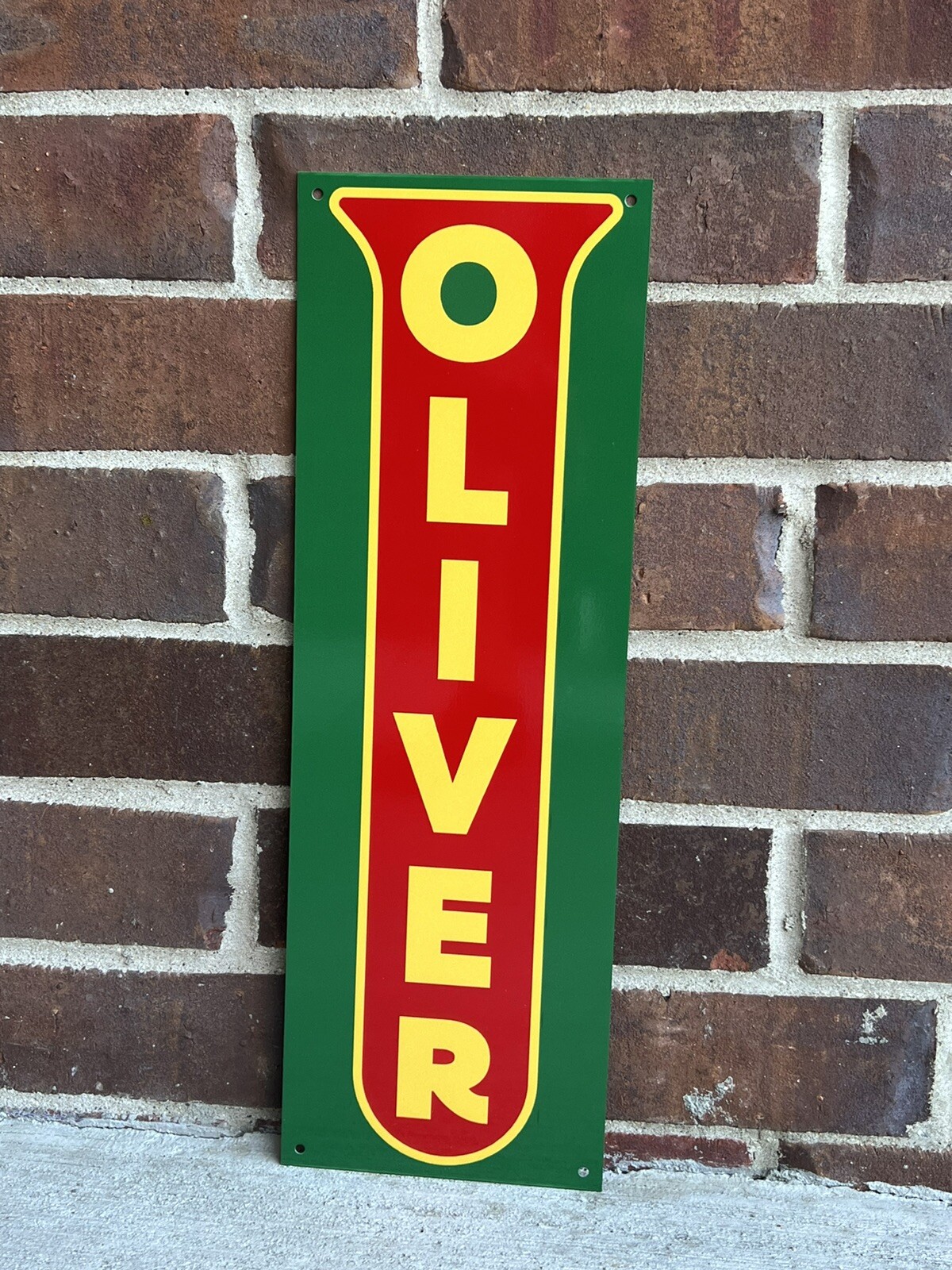 Oliver tractors 18x6  advertising garage sign Farming Farm Sign