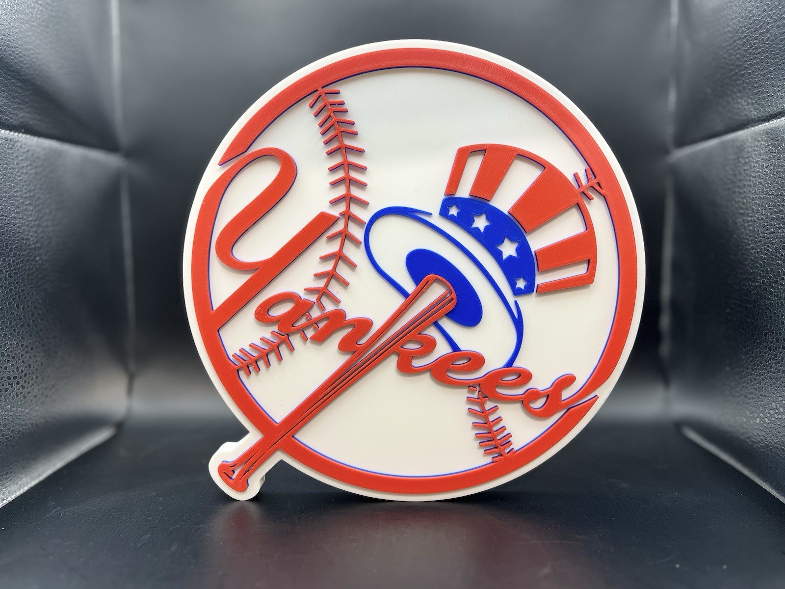 New York Yankees Logo Sign Display | 3D Wall Desk Shelf Art 10 inch