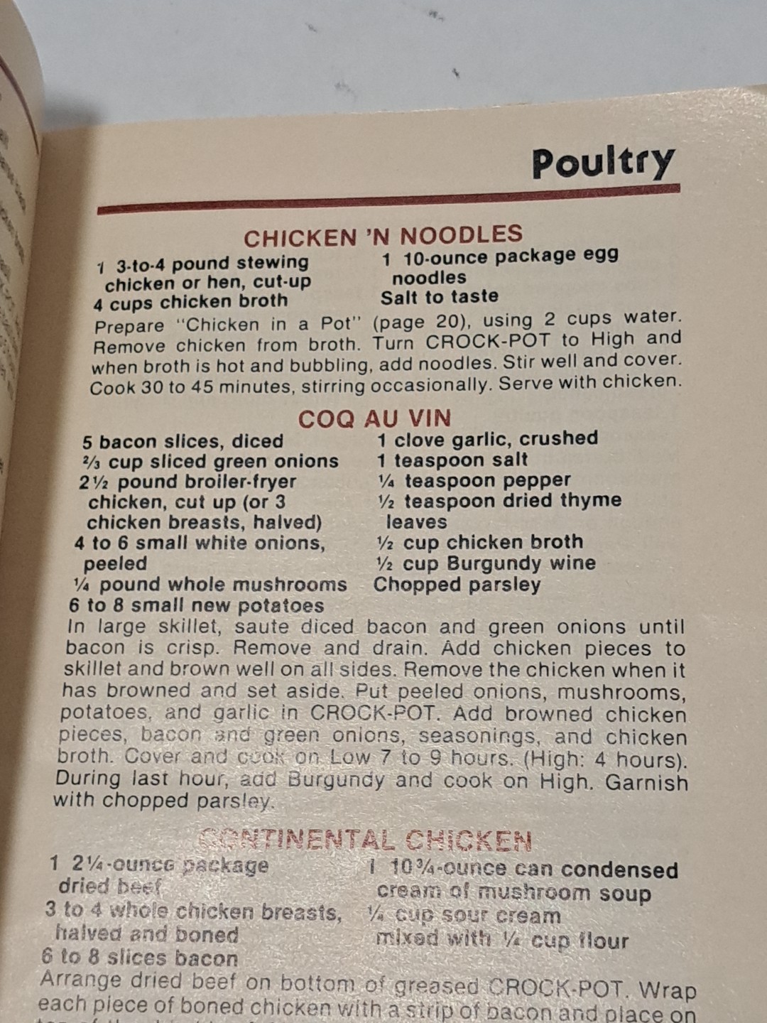 Vtg Rival Crock-Pot Stoneware Slow Cooker Instruction Manual & Recipes #3150