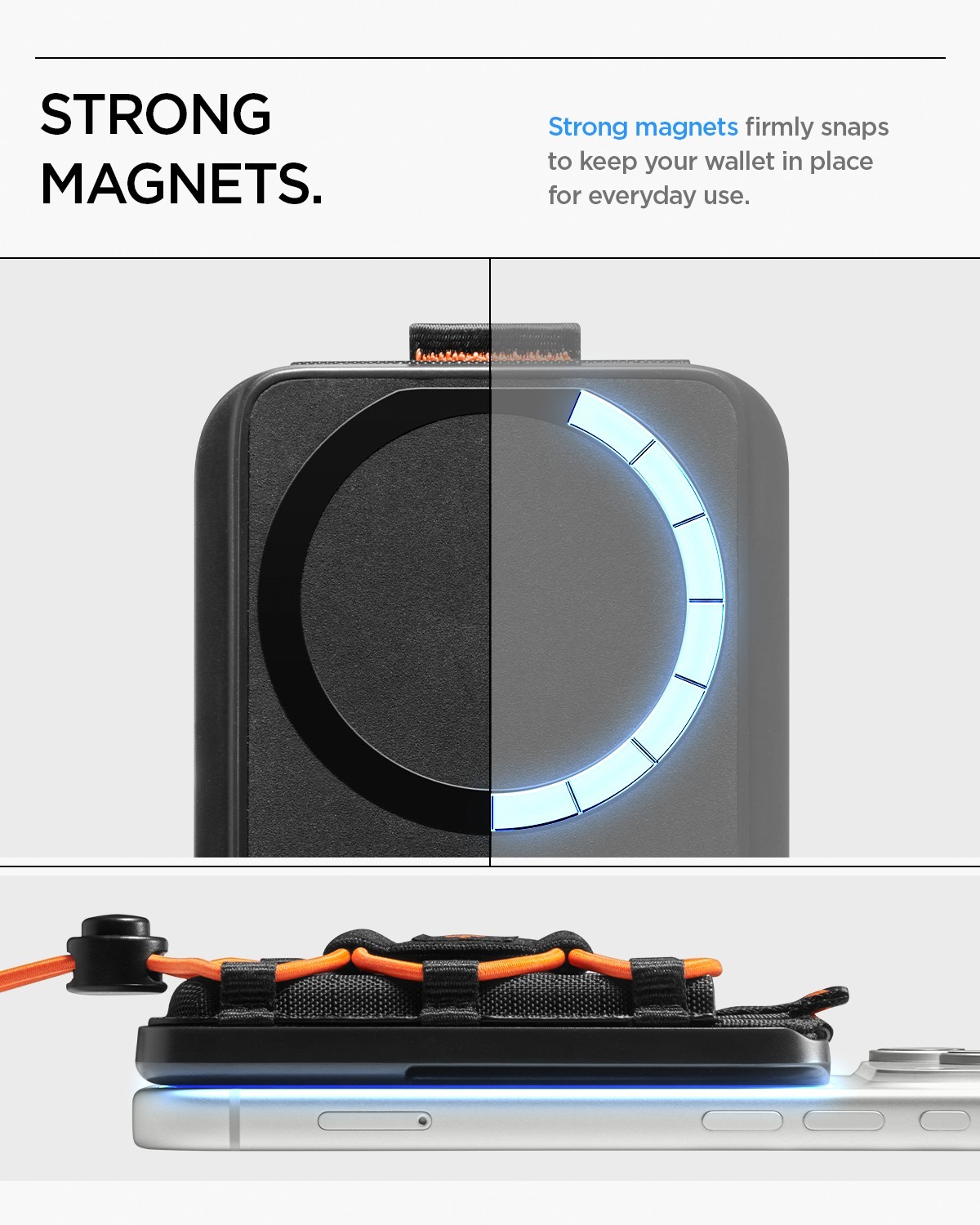 Spigen Magsafe Wallet | Tiefit (Mag Fit) Card Holder in Black for iPhone