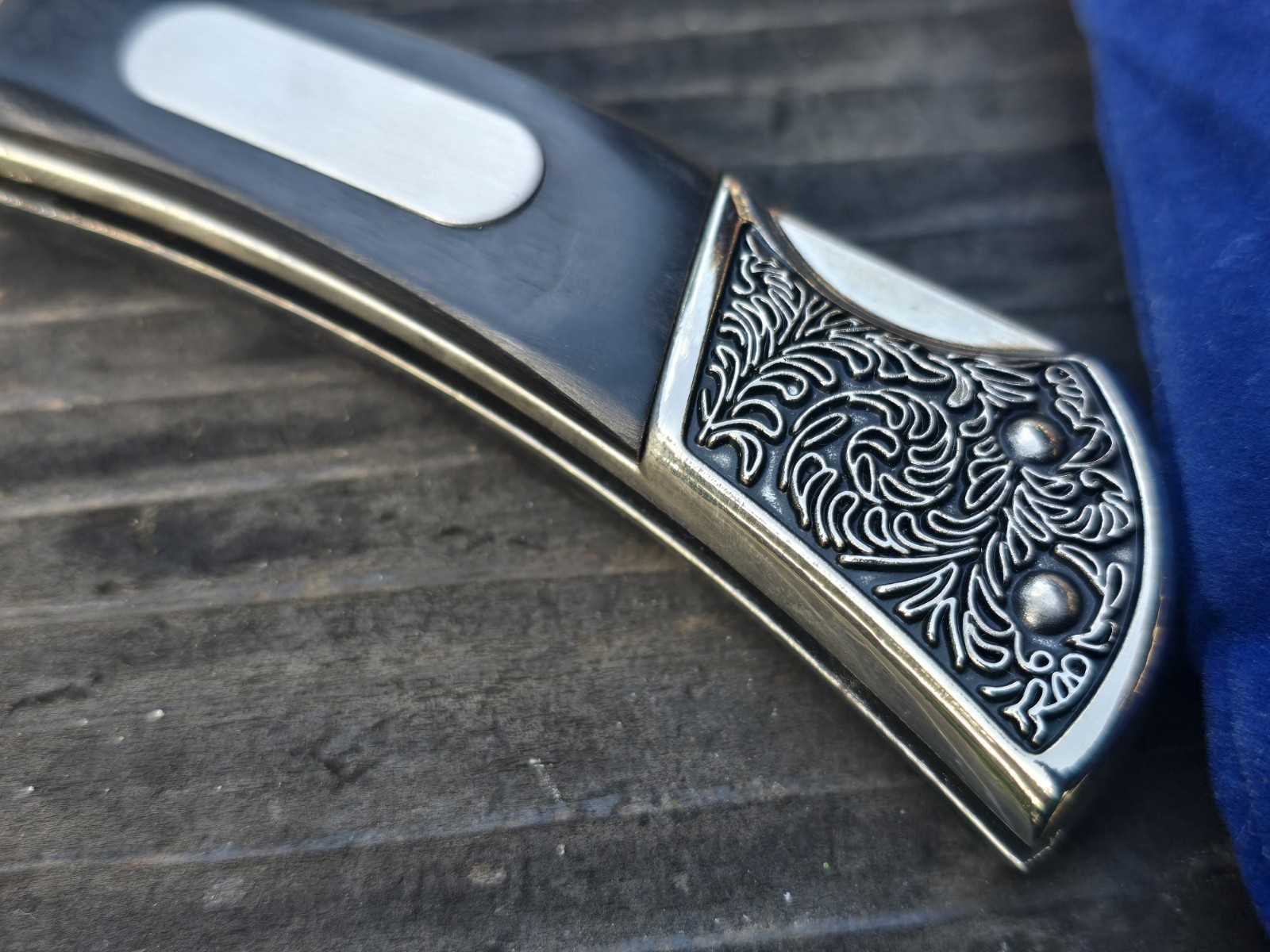 Folding Pocket Knife 1937 Indian Head Nickel Stainless Steel Blade