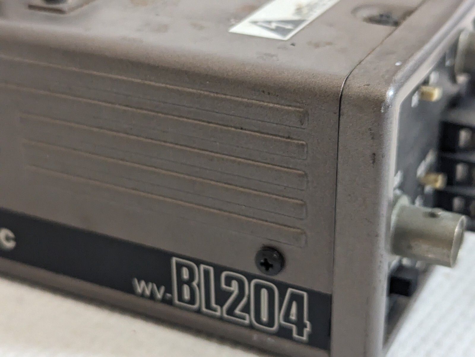 Panasonic WV-BL204 B & W CCD cctv security camera no lens ASIS Parts or Repair