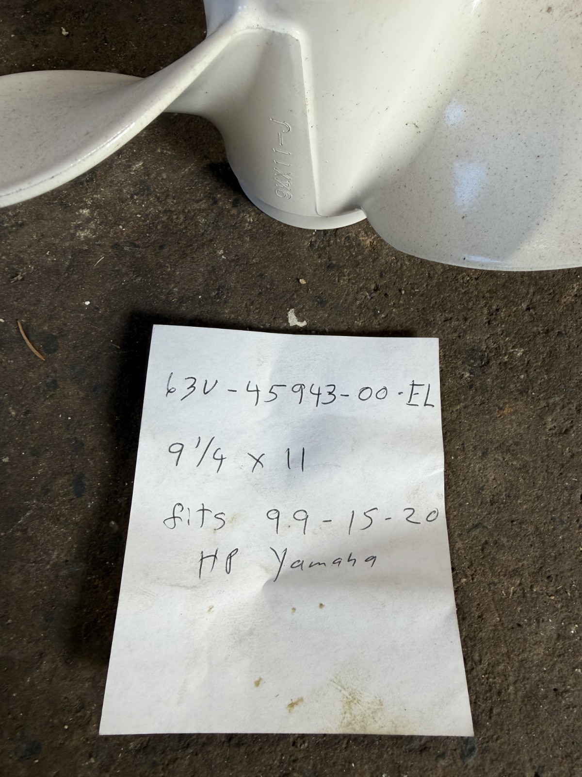 Yamaha Propeller 63V-45943-00-EL