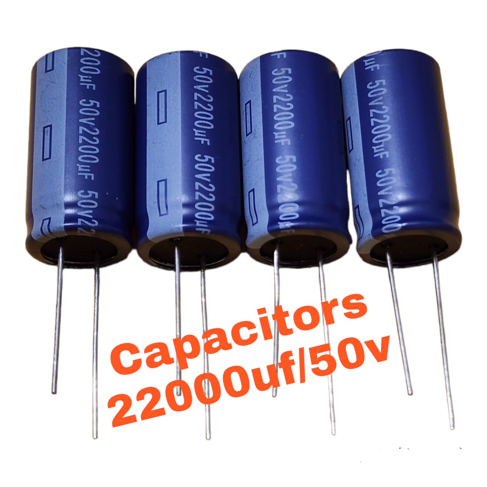 2200uF 50v Electrolytic Radial Lead Capacitor  (4Pieces) USA