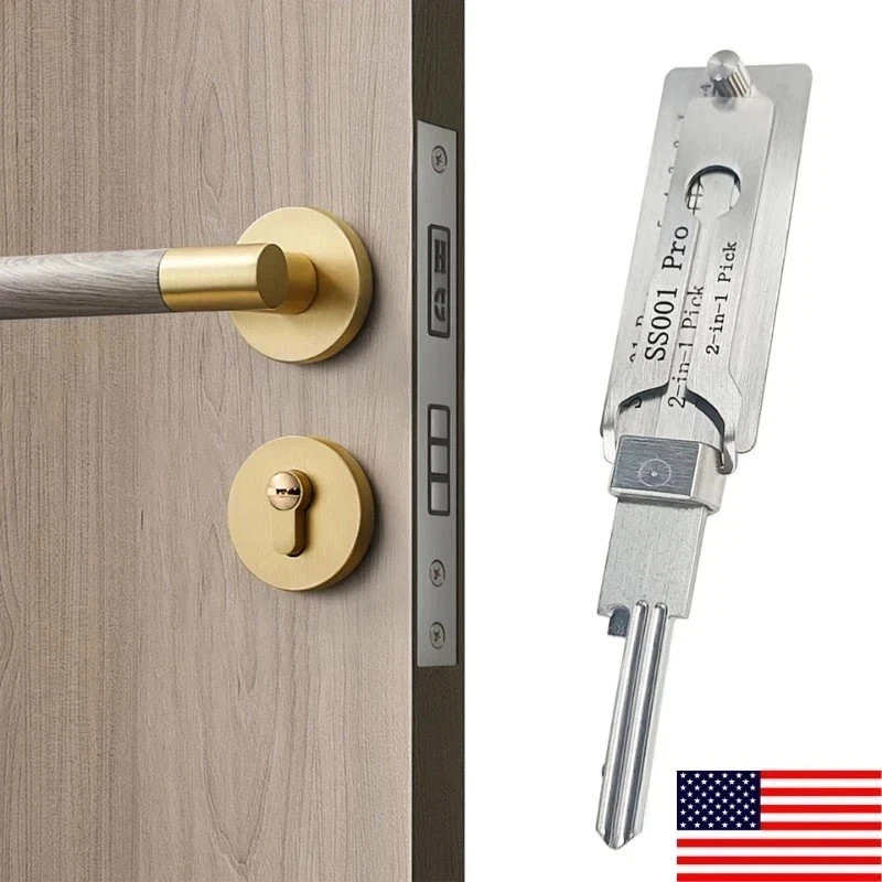 Hook And Pickup Tool Kit 2 In 1 Portable Lock Picking Set Ergonomic Handle******