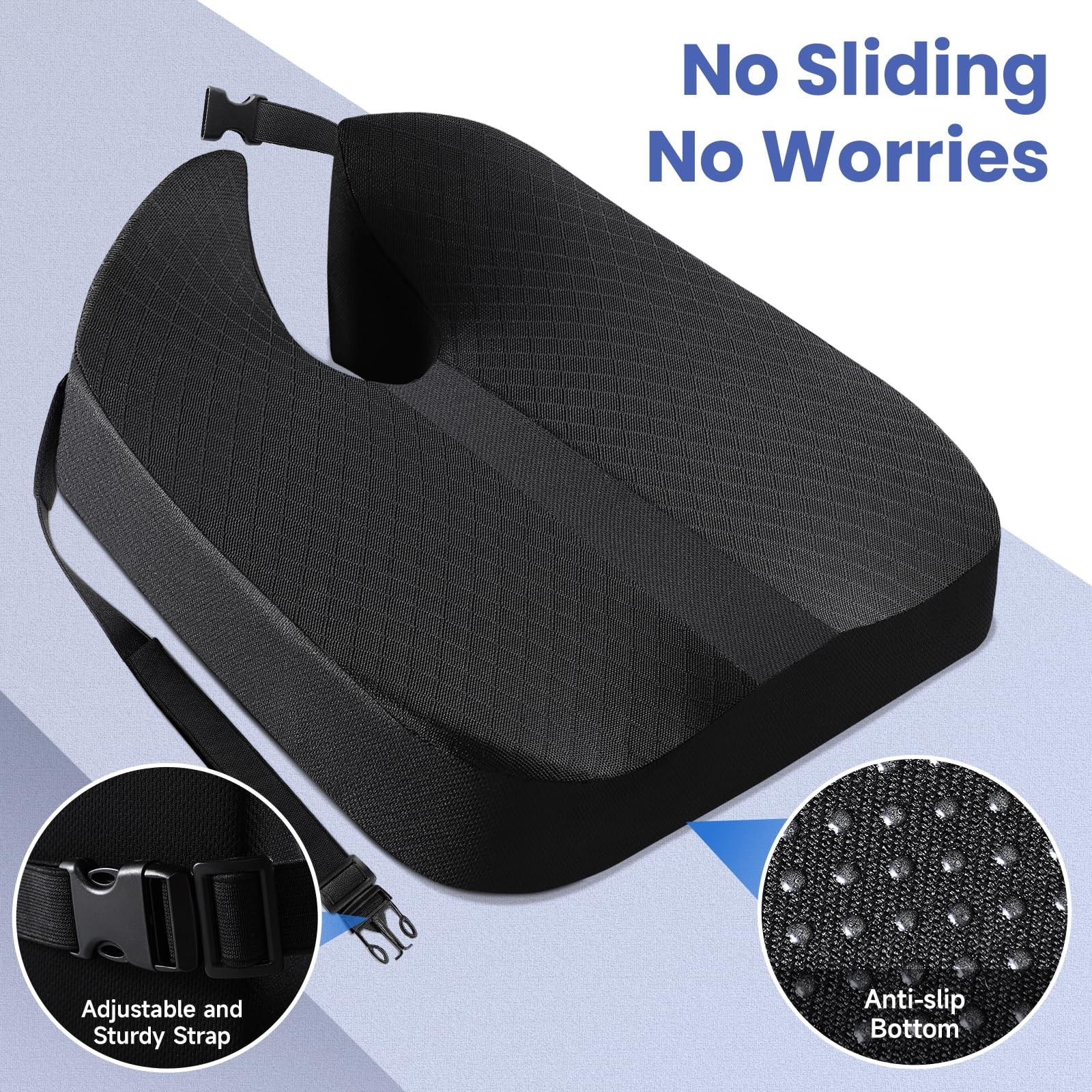 Long Truck Seat Cushion Car Seat Cushion for Car Seat Driver Truck Driver for...