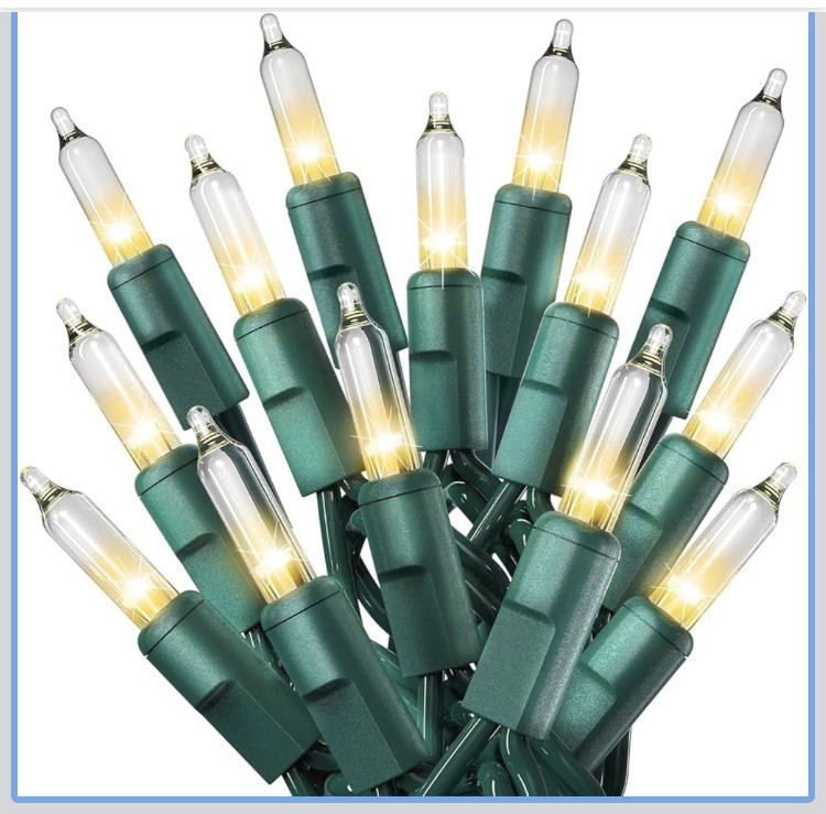 2 Packs NEW Holiday Time Clear LED 100 Mini Lights Green Wire 200 Total Lights