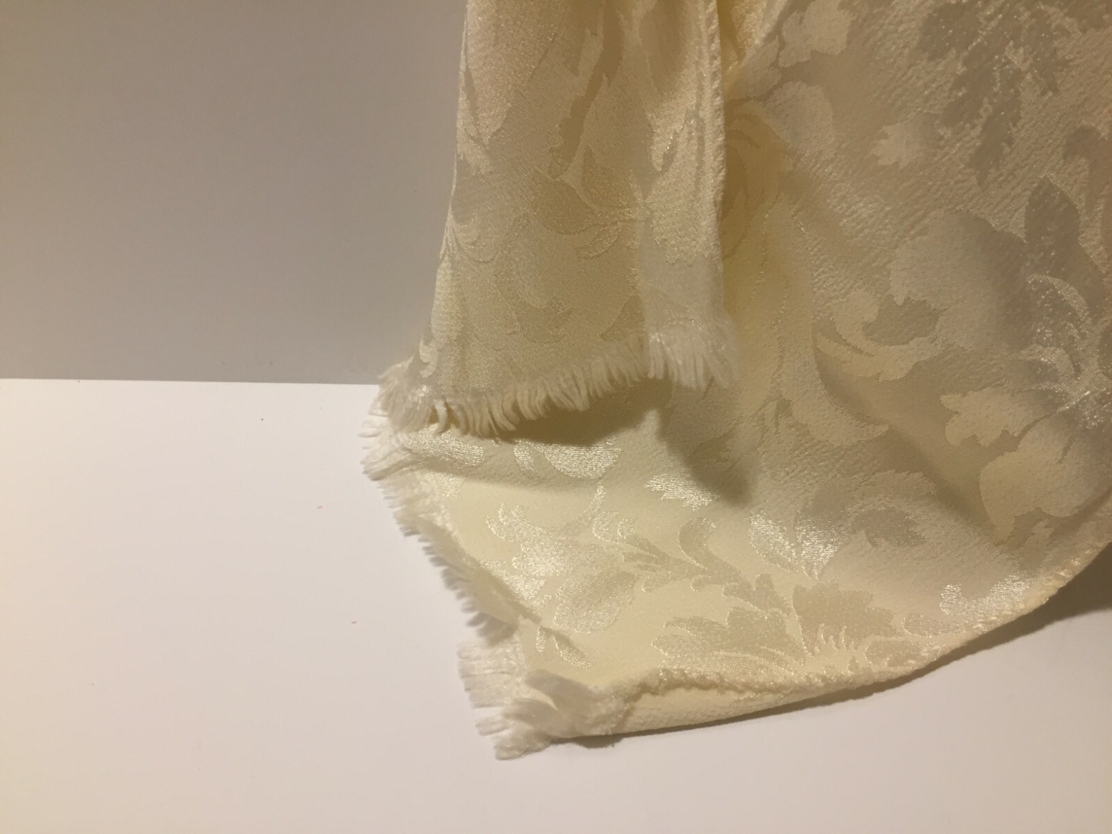 Vintage Scarf Off White with Flowered Design Ladies Women