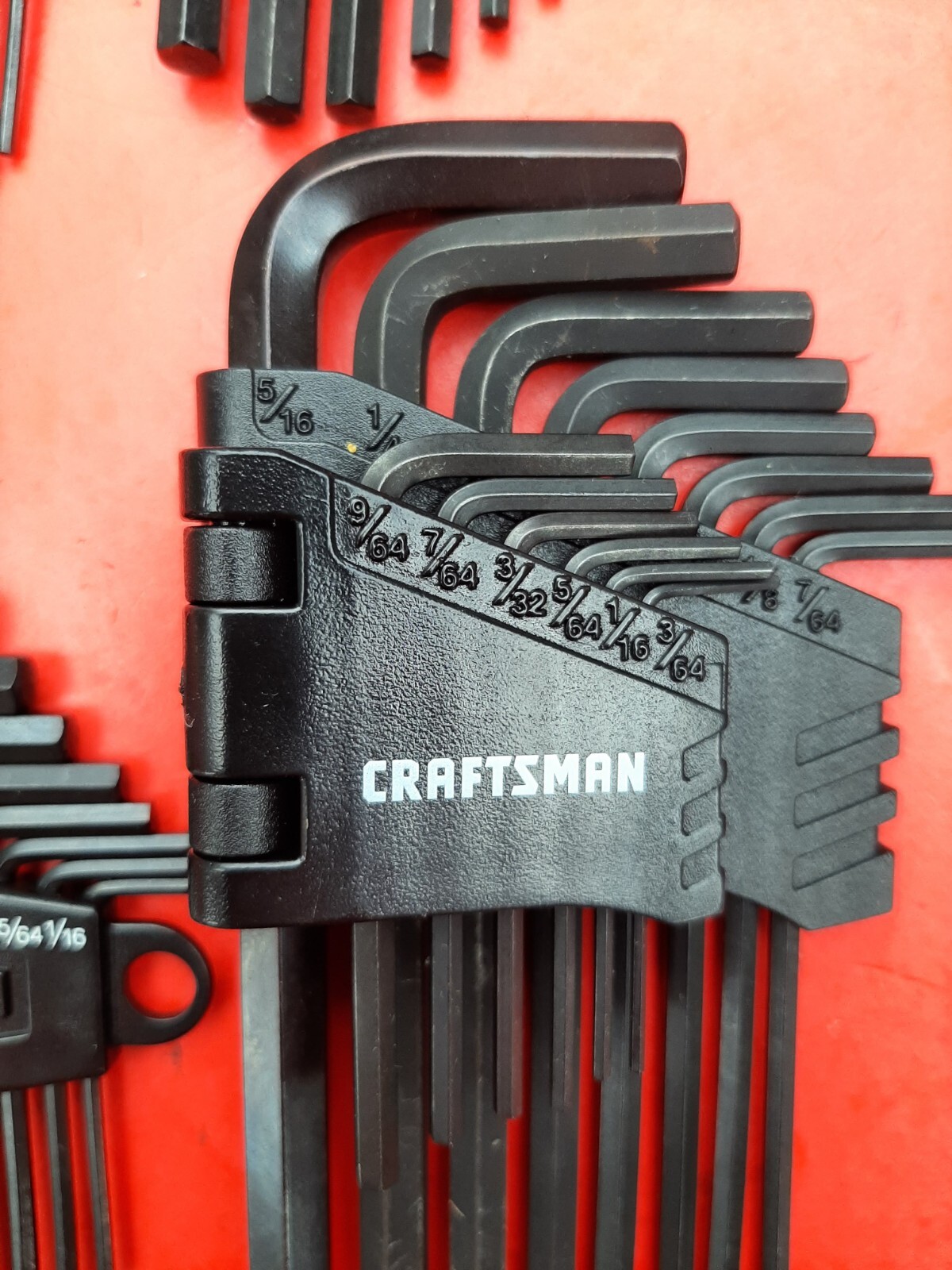 NEW CRAFTSMAN TOOLS 44 Piece SAE & METRIC MM Allen / Hex Key Wrench Set
