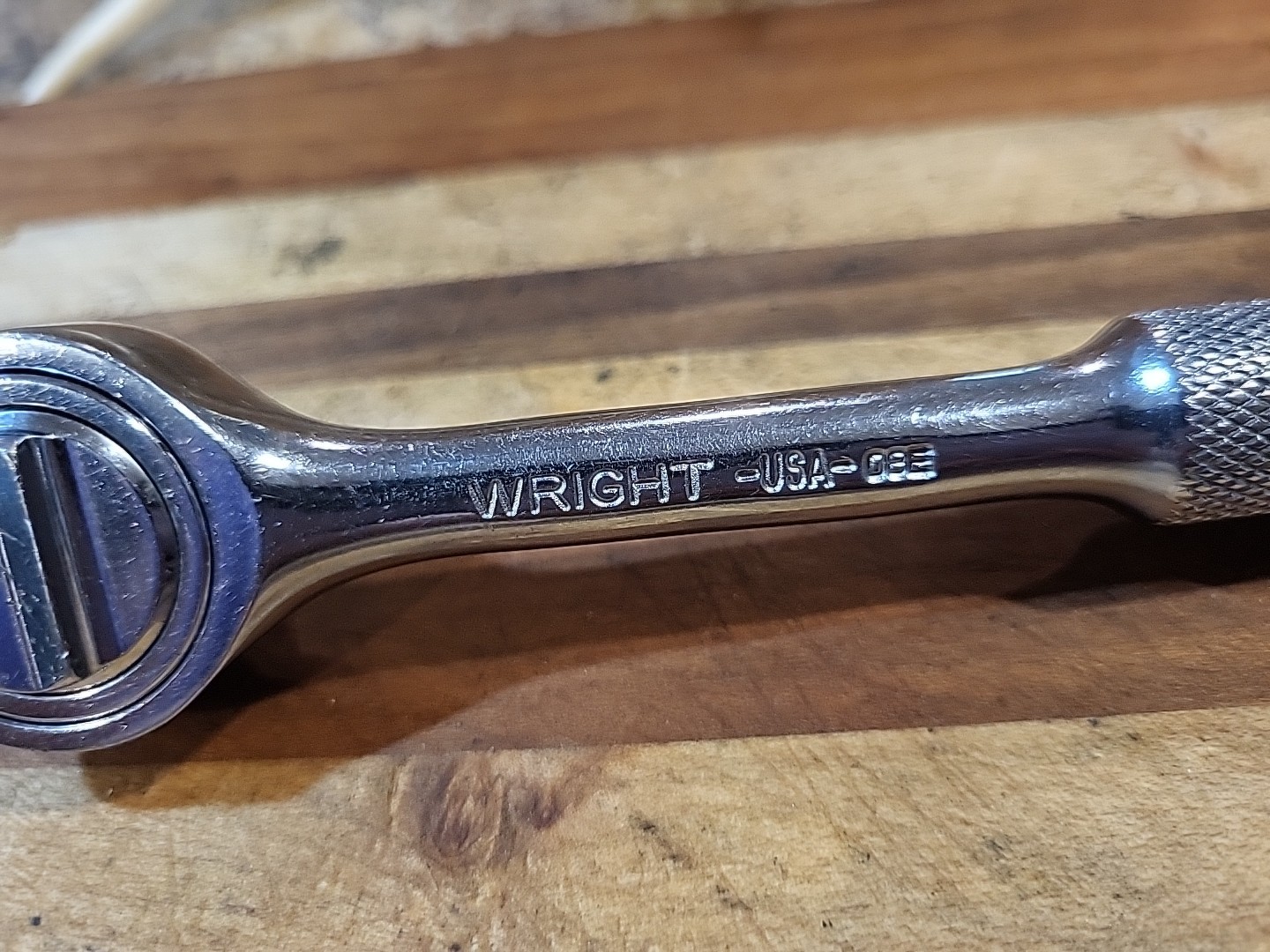 Wright 3426 Ratchet 3/8" Dr. Knurled Ratchet. USA 🇺🇸 EUC 🔥