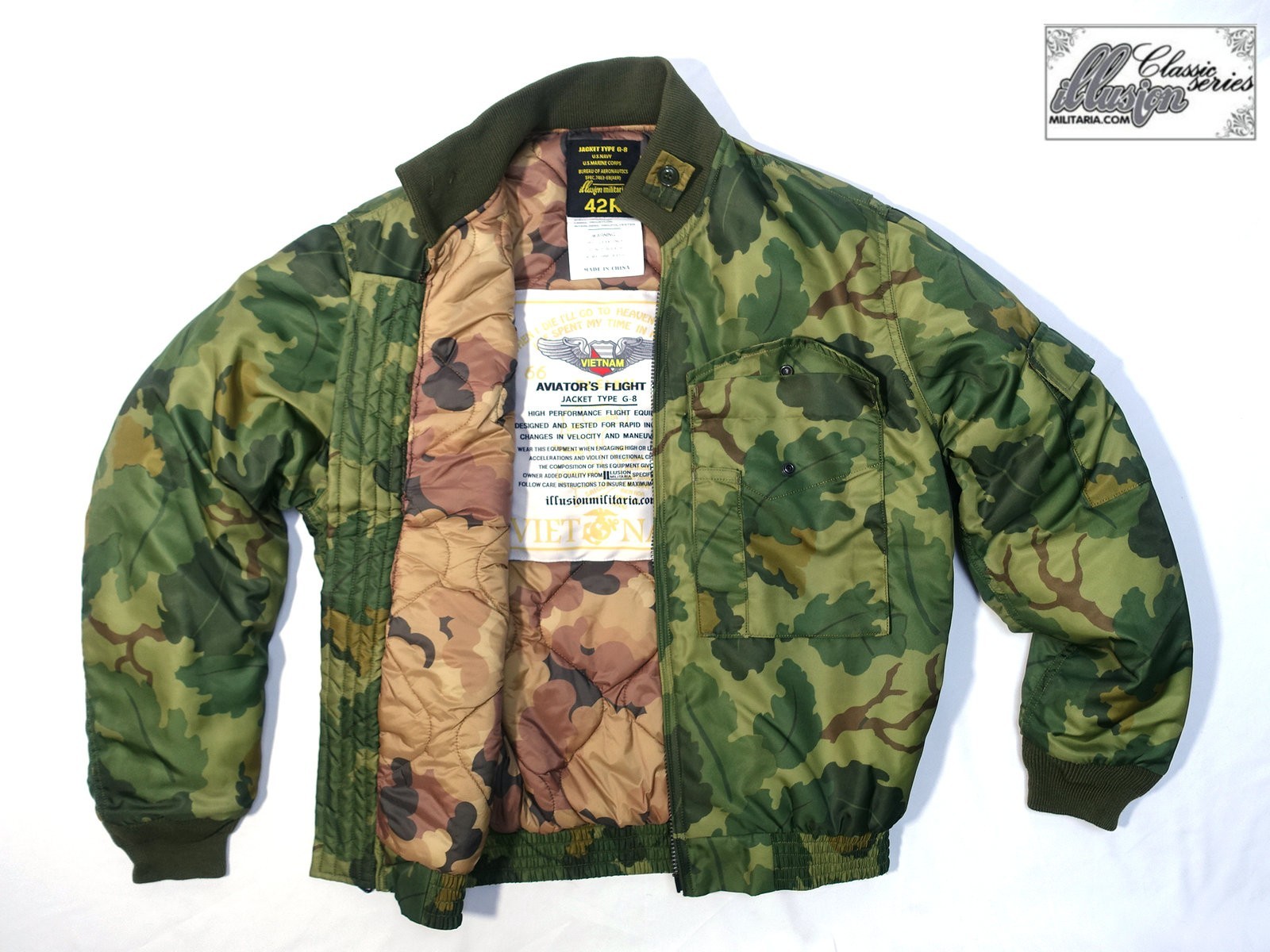 nylon G-8 flying jacket，camouflage Mitchell