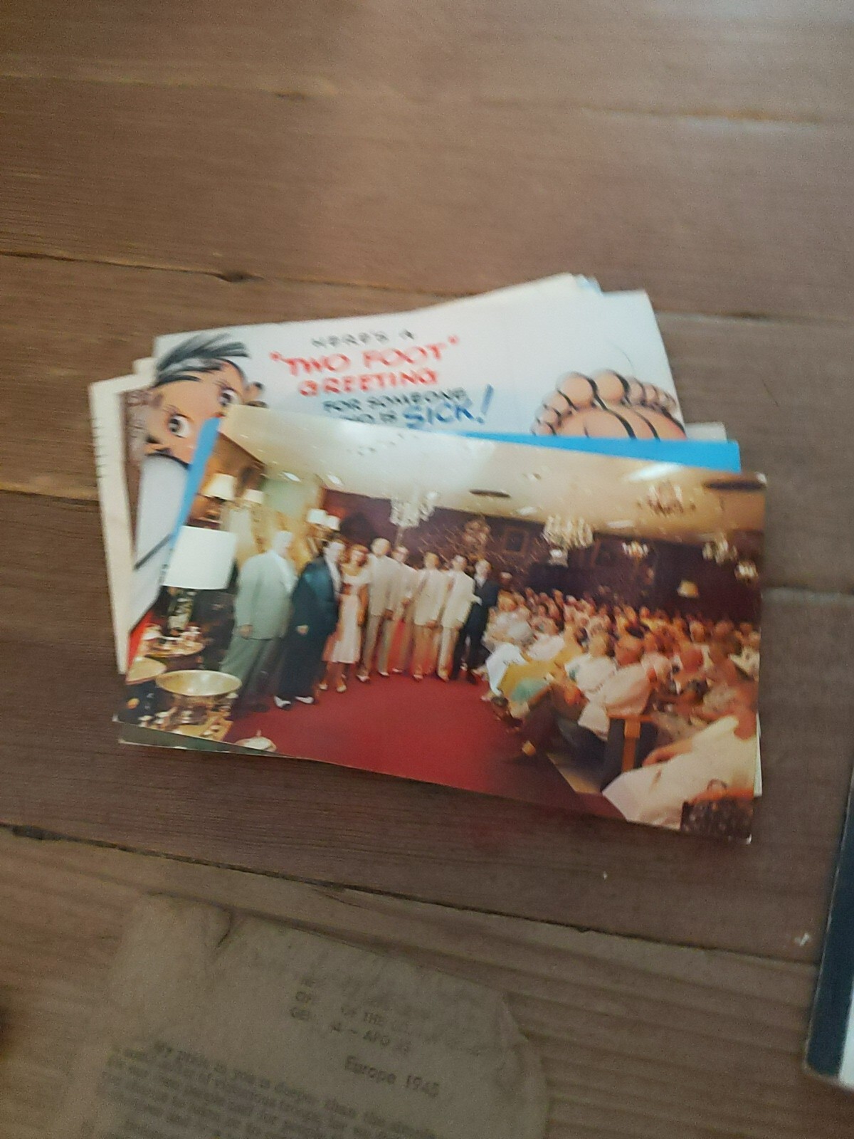 WORLD WAR II LOT BOOKS, GUIDE'S, POSTCARDS, PHOTOGRAPHS, & ENVELOPE RARE VTG