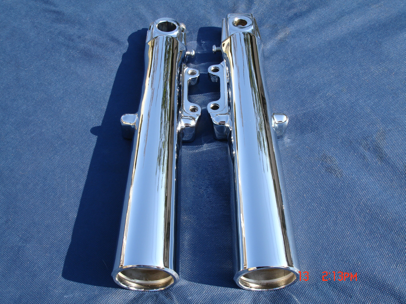 HARLEY CHROME LOWER FORK SLIDERS LEGS Street Glide Exchange Progr 00-13 Touring