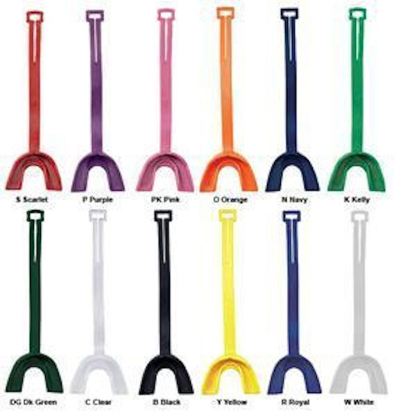 NEW! Mouth Guard Piece Teeth Protector Football Long with Strap Multiple Colors