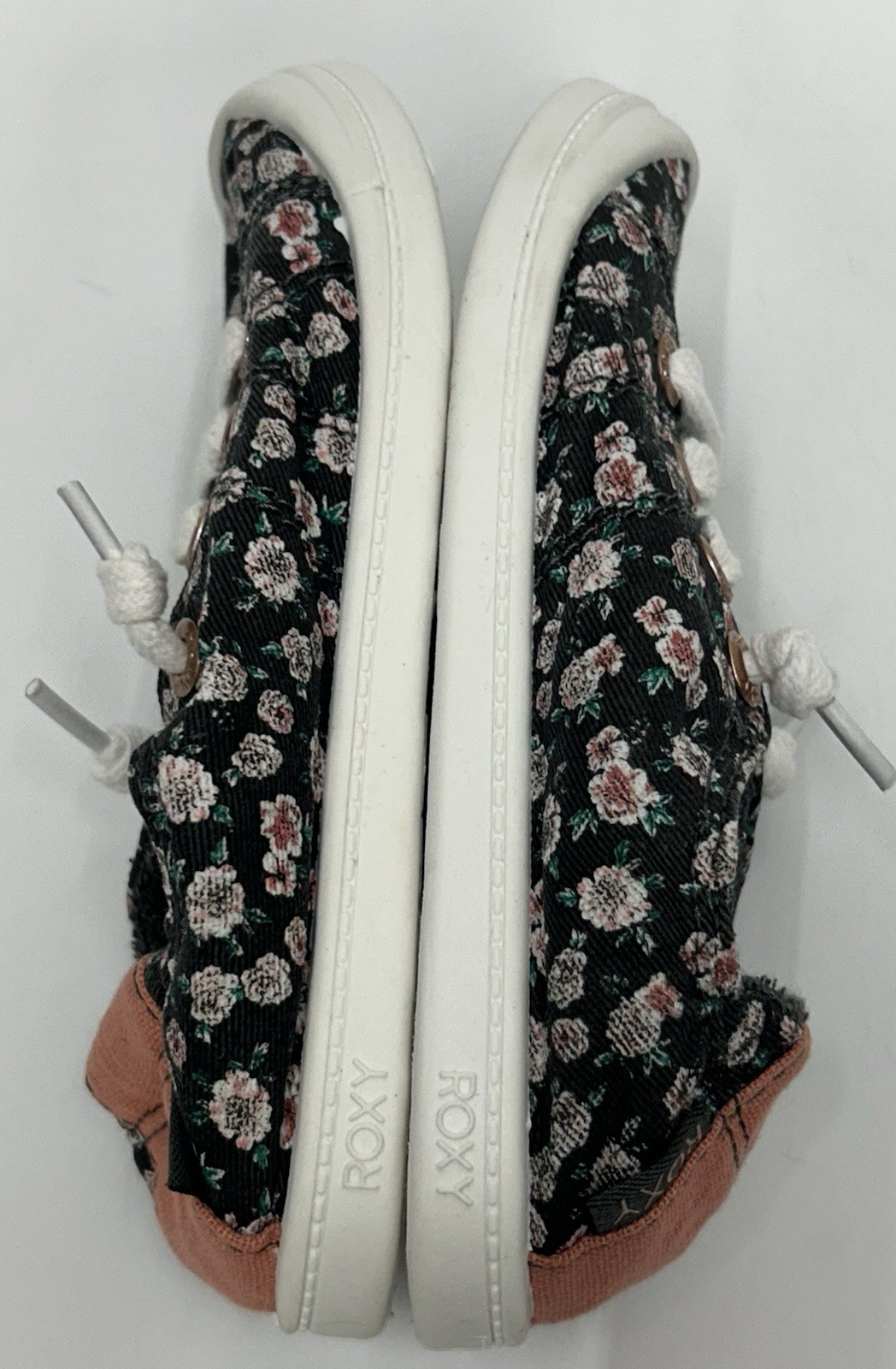 Roxy RG Bayshore III Slip On Shoes Sneakers Size 11 Youth Girls Floral EUC