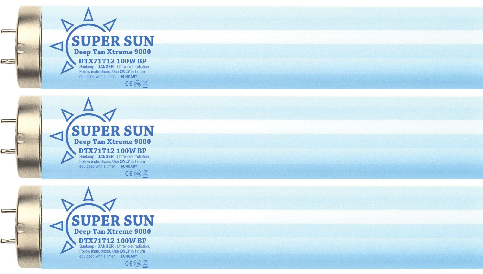 Super Sun Deep Tan Xtreme 9000 F71T12 100W Bi-pin Tanning Lamps, HOT & Twisted!