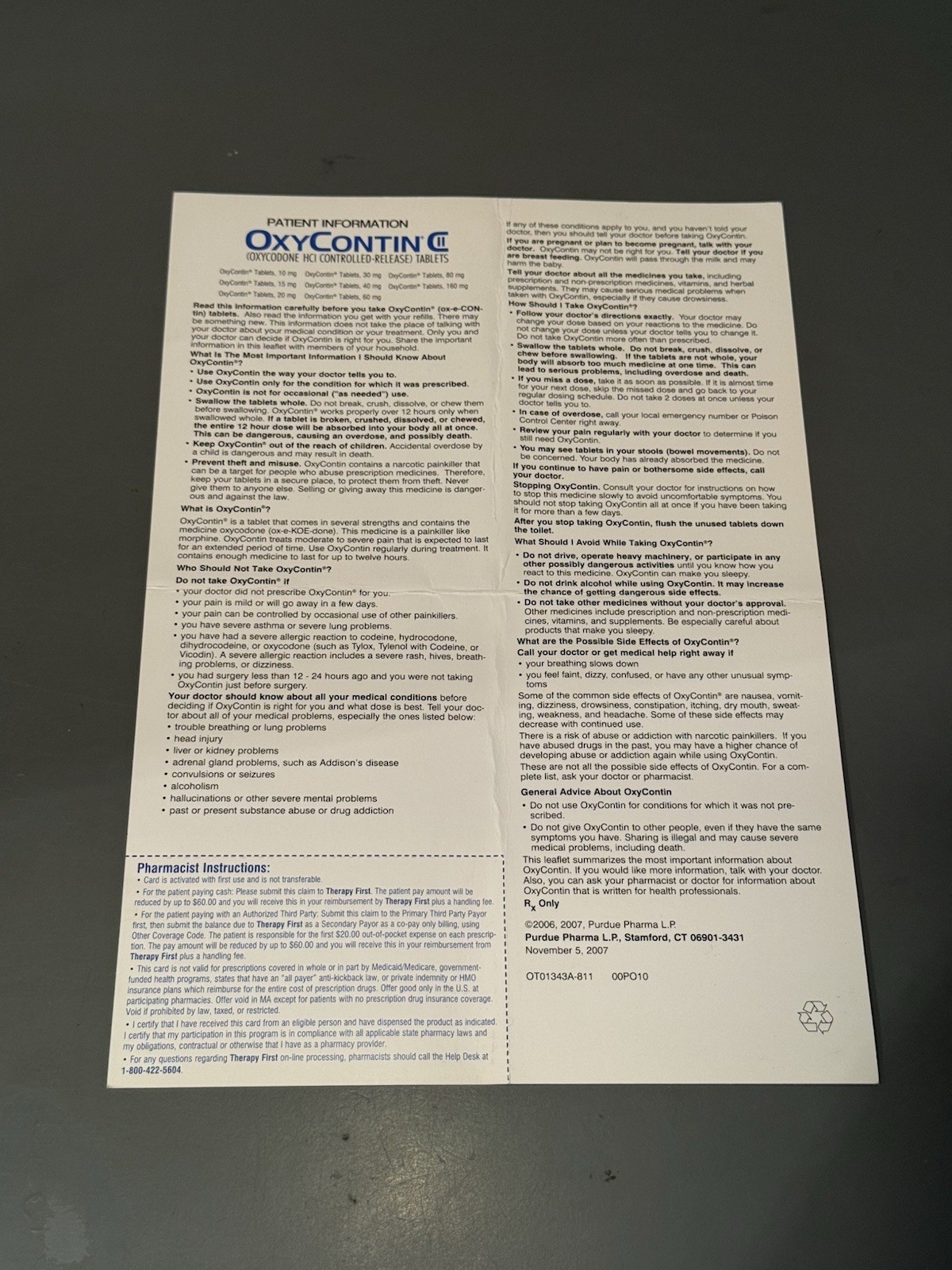 OXYCONTIN Drug Savings Cards • $60 Savings Card • OxyContin Discount Card •