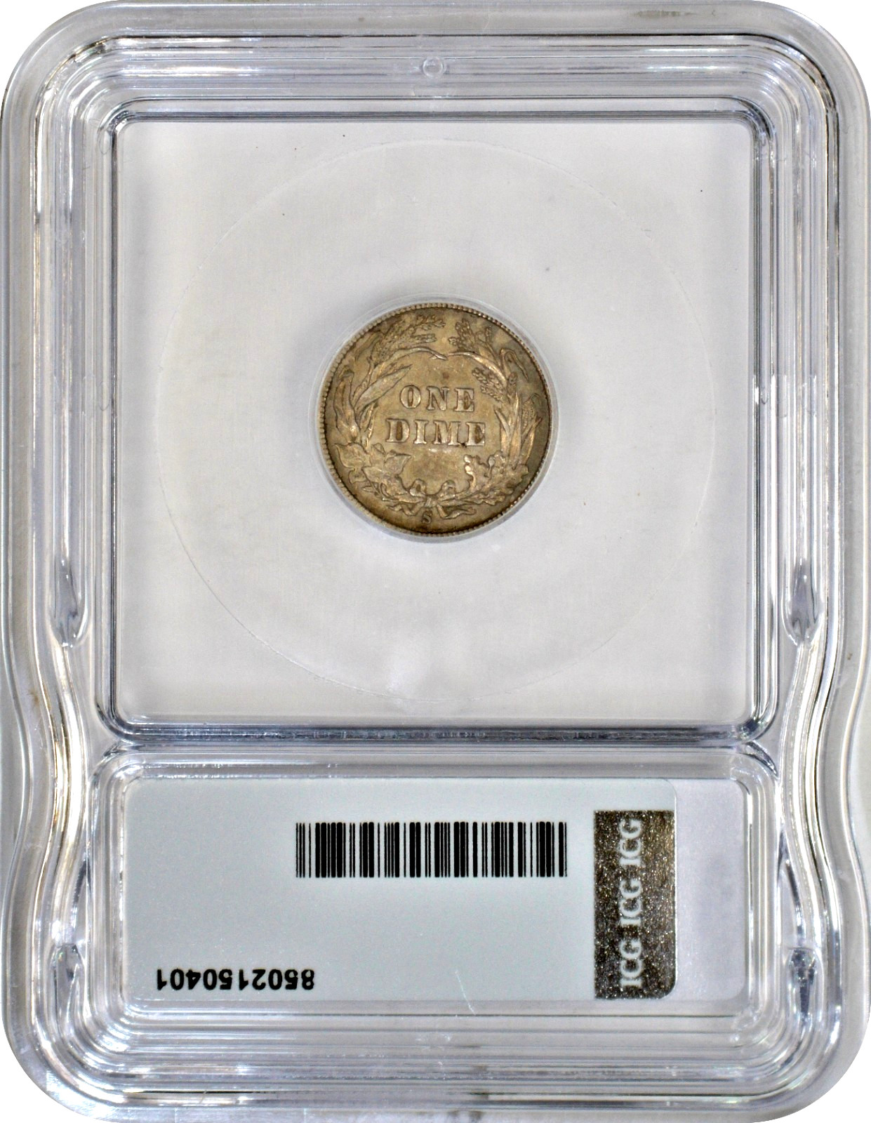 1898 S Barber Dime Silver ICG EF40 Extra Fine