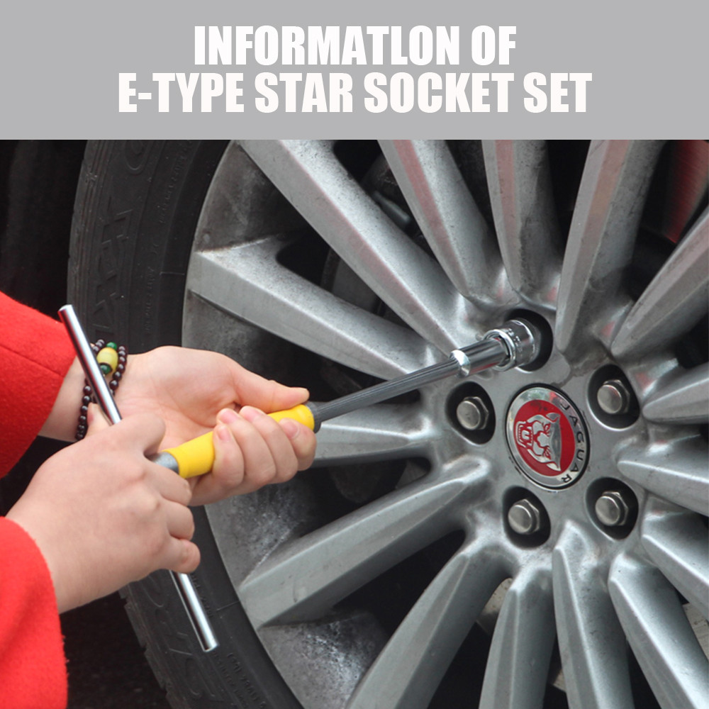 11 pc Torx Star Bit Female E Socket Set Automotive Shop Tools External E4-E20