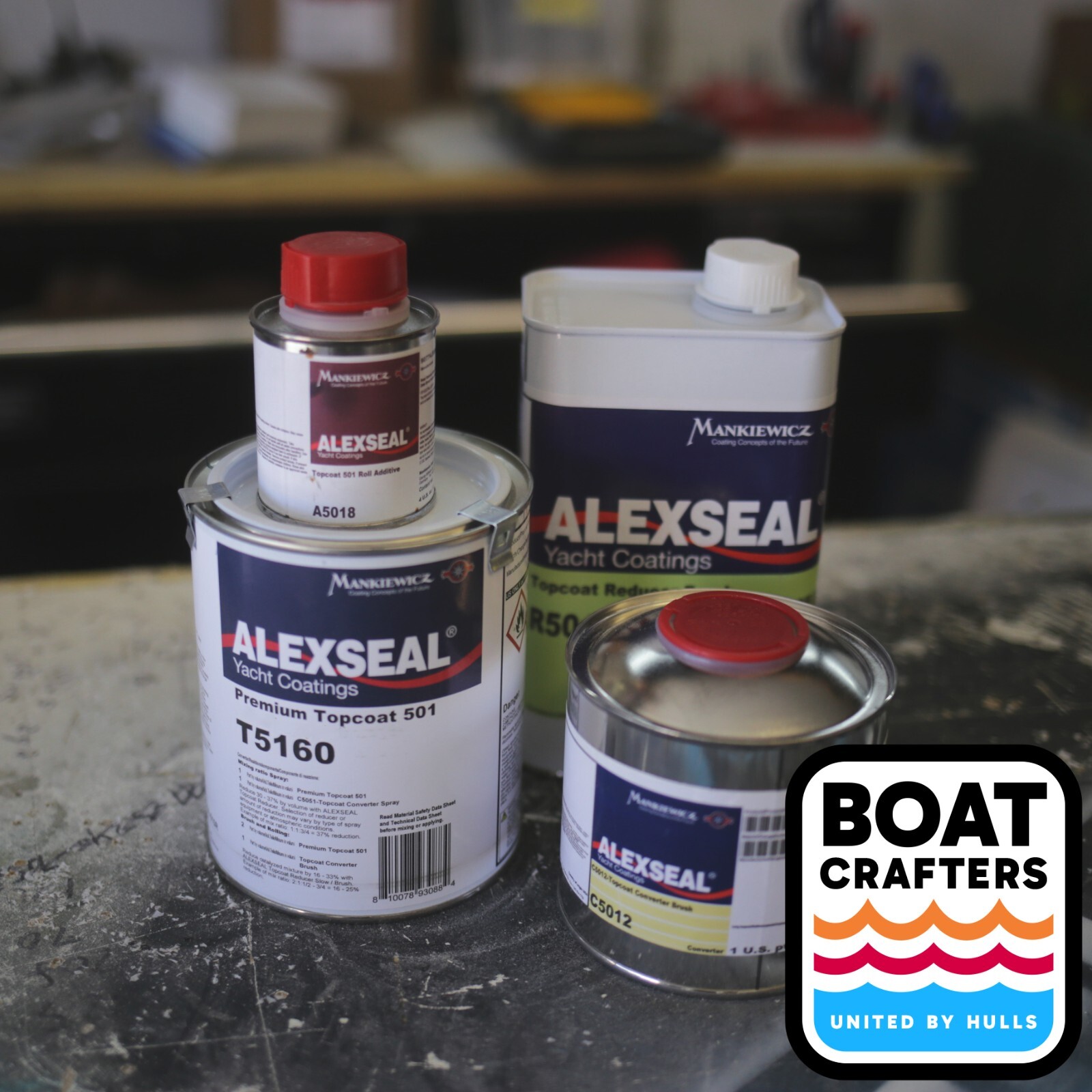 ALEXSEAL 501 SNOW WHITE Roller Paint COMPLETE KIT Quart