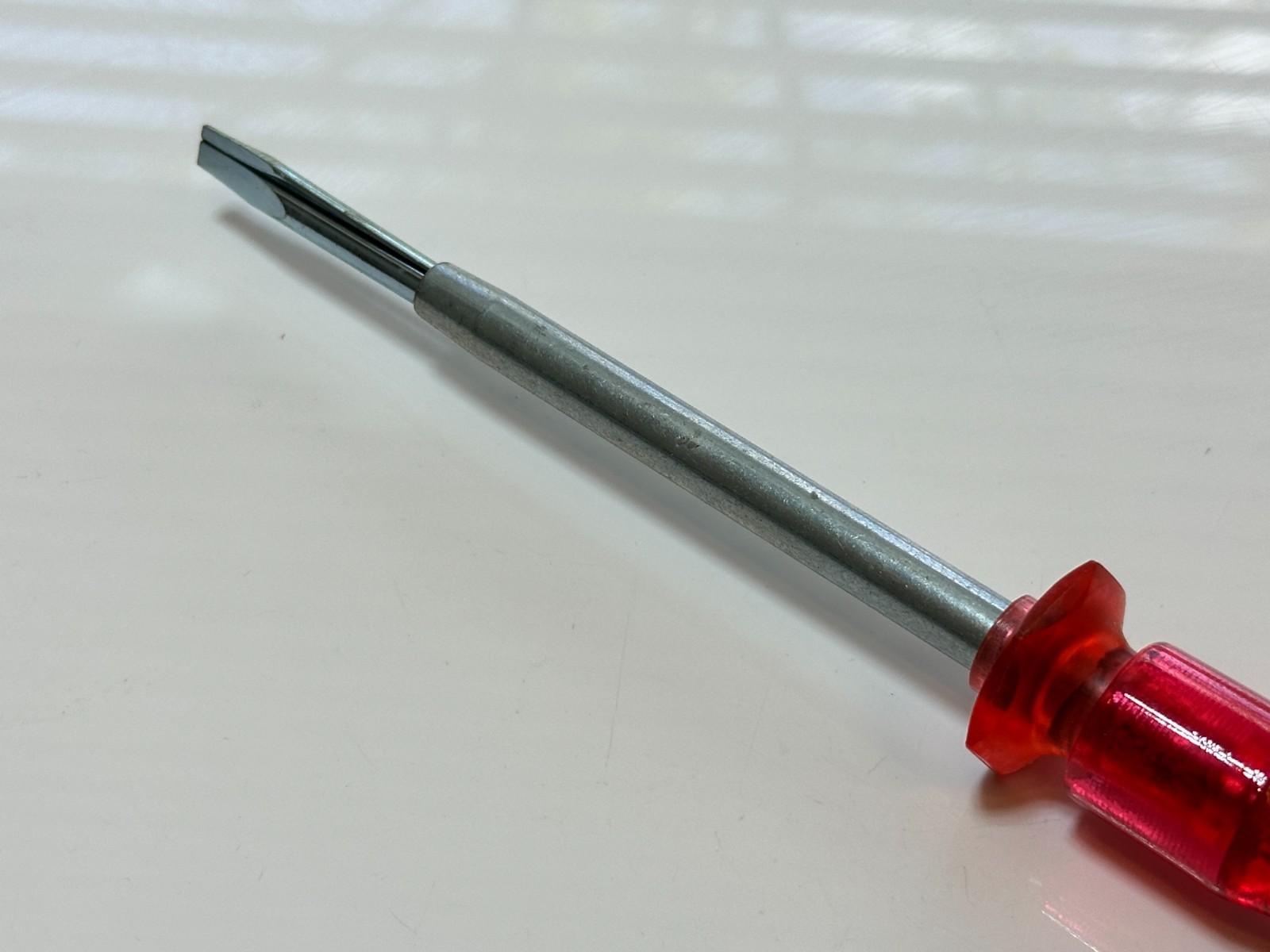 NEW Quick Wedge 10" Overall Length Screwdriver Red Plastic Handle Model 2356 NOS