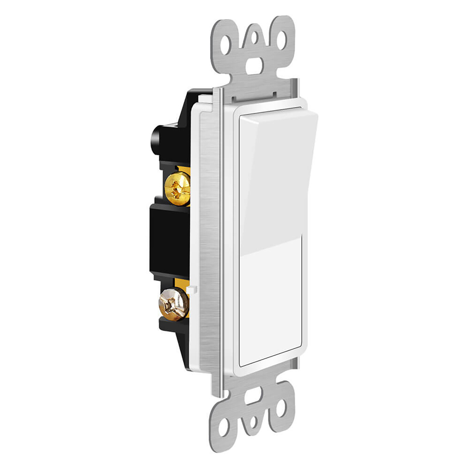 100 Pack 15A Decora Rocker Single-Pole Light Switch Wall Residential Grade Home