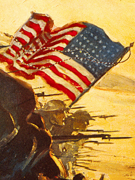 1917 US Marines "First in France" WW1 Marines Recruiting Poster - 20x28