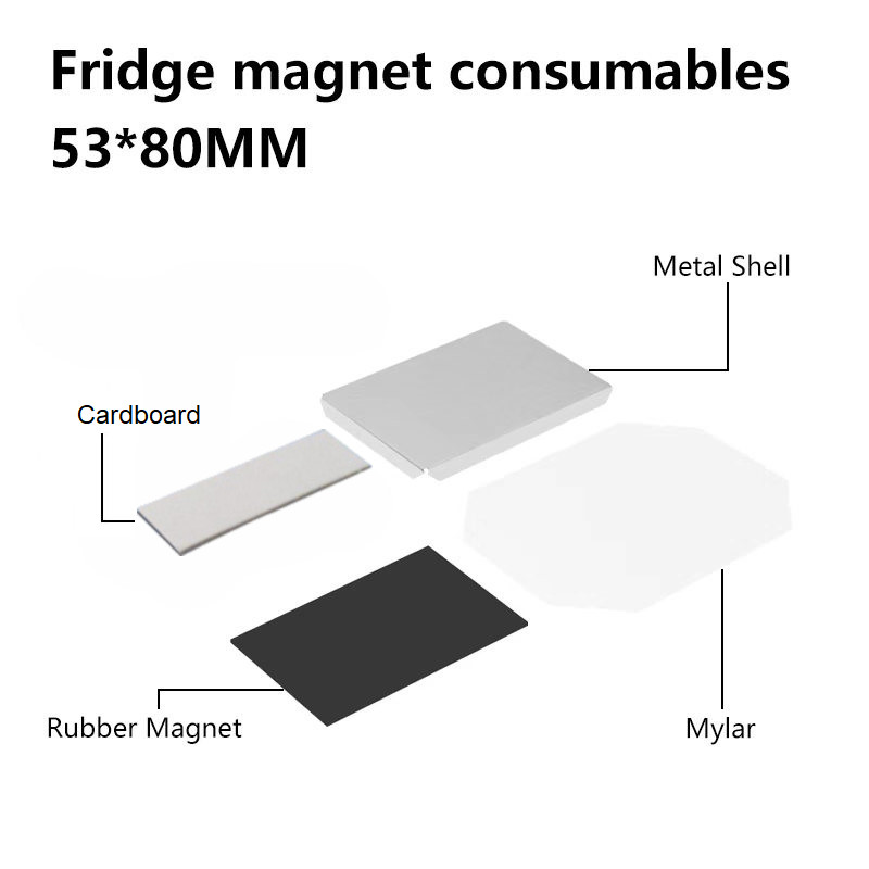100 Magnets - 80 mm x 53 mm Magnet Maker Material Parts Consumables