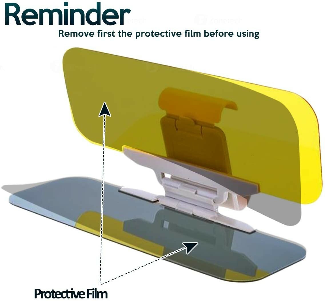 HD Car Sun Visor Extension Car Anti Glare Driving Tac Visor Universal Day Night