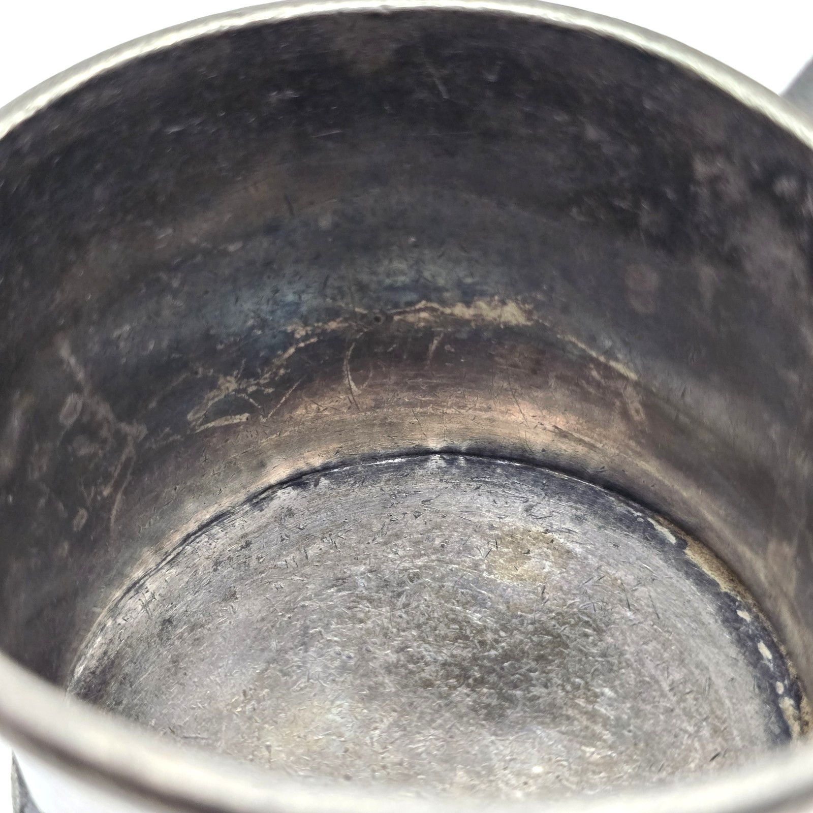 Antique Barbour Silver Co Quadruple Plated 260 Victorian Floral Fruit Cup Mug