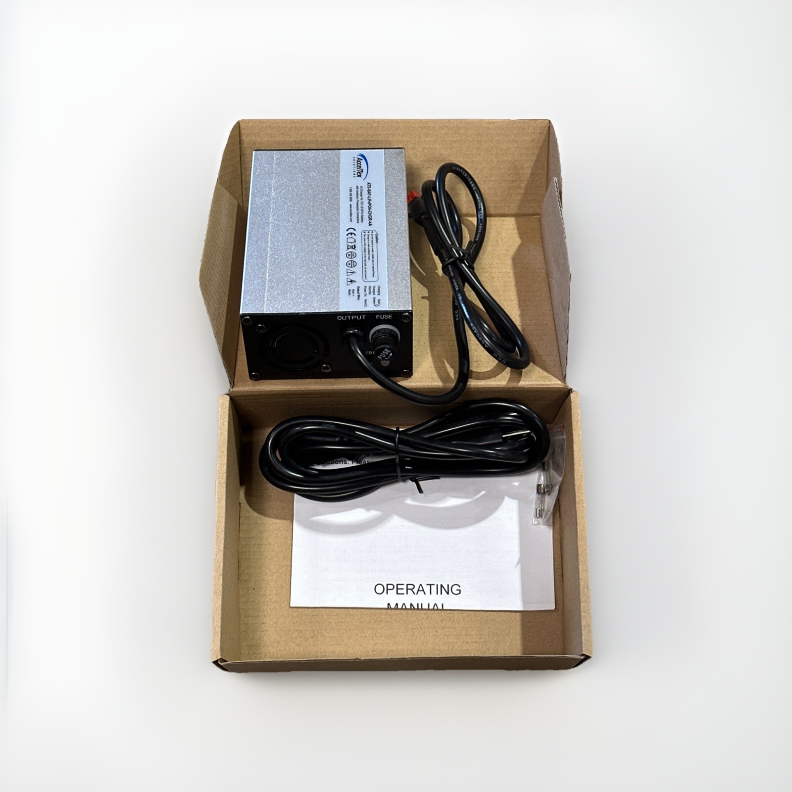 🔴 AccelTex ATS-BAT-LiFePO4-CHGR-4A 12V LiFePO₄ Battery Charger – NEW‼️