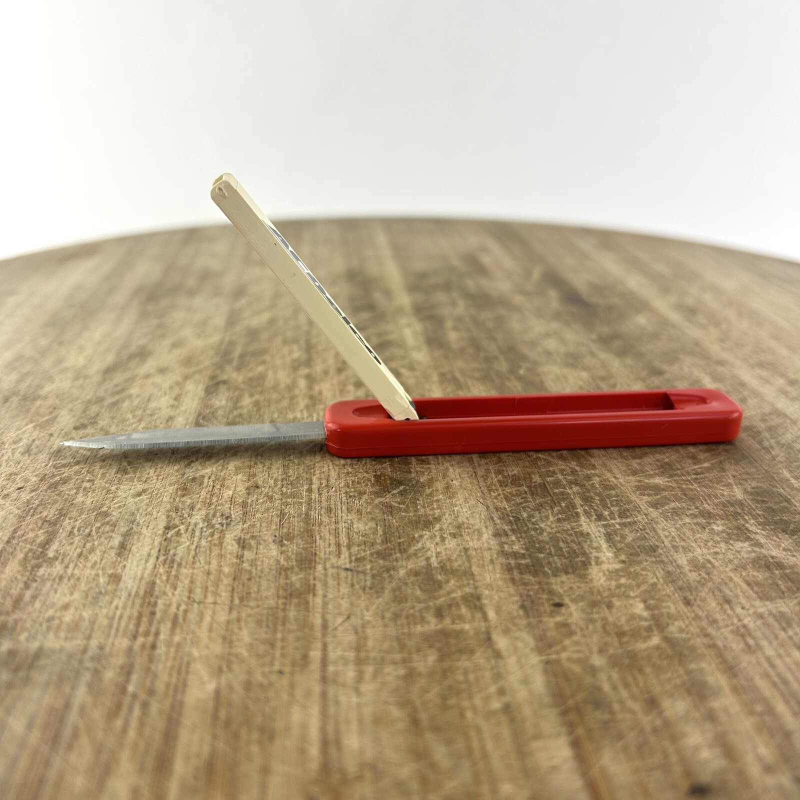 Vintage Advertising Pocket Knife USA Slide Open AC Delco Never Used Red